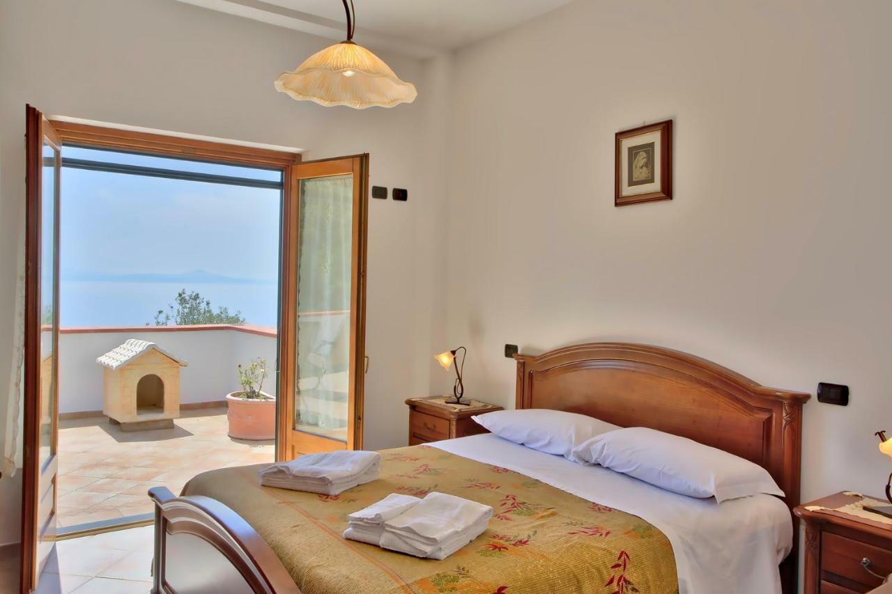 "Casalena" Villa A Furore Amalfi Coast Con Grande Terrazzo E Vista Sul Mare Luaran gambar