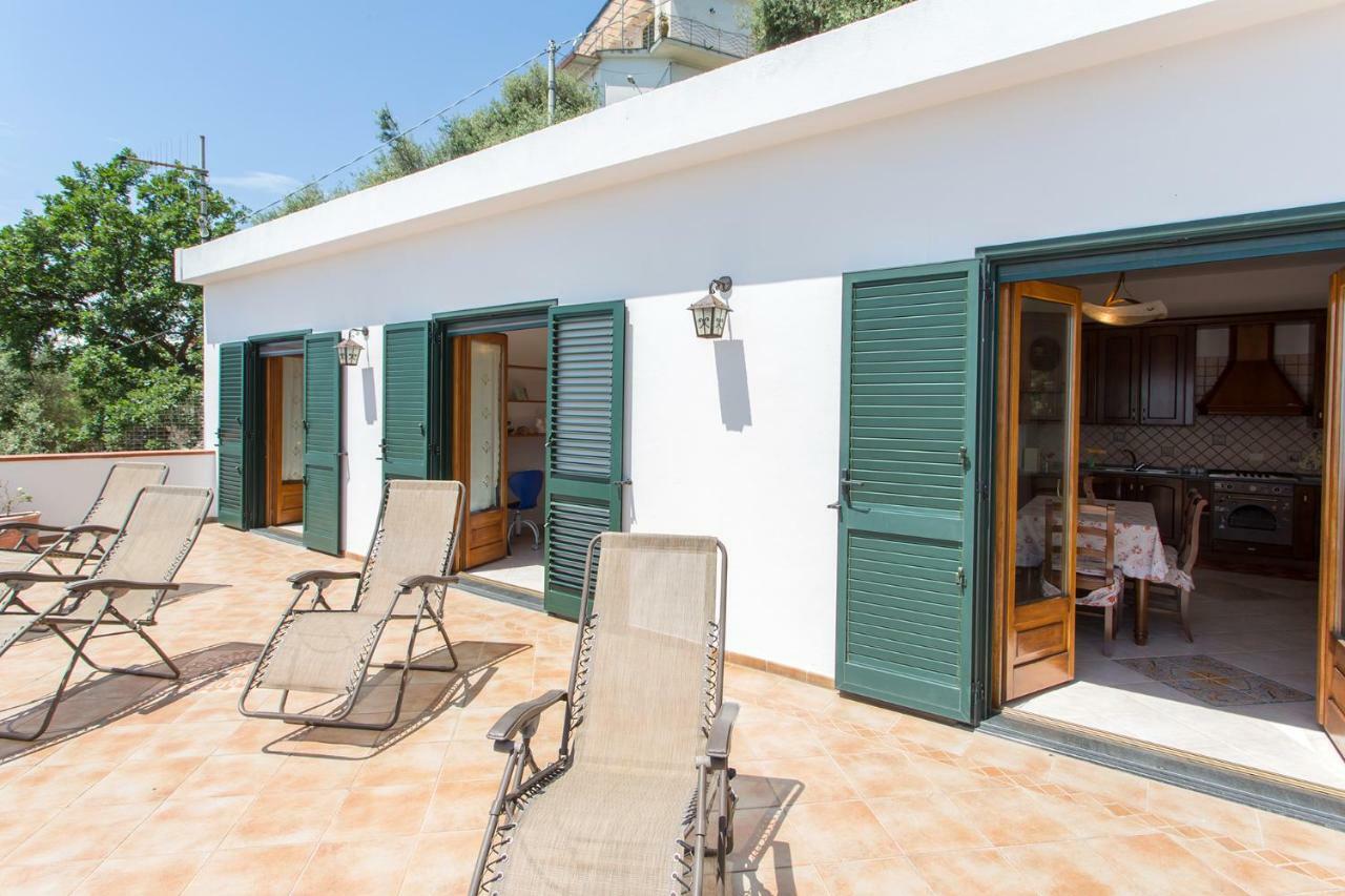 "Casalena" Villa A Furore Amalfi Coast Con Grande Terrazzo E Vista Sul Mare Luaran gambar